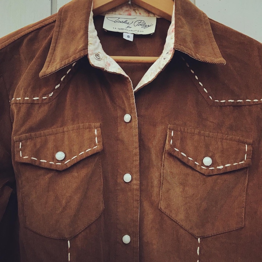 Tasha Polizzi Cowboy Western Corduroy Shirt